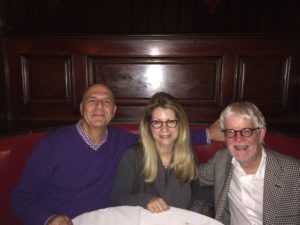 At Musso & Frank's, the deeply vintage Hollywood restaurant with Erica Farber, President and CEO of Radio Advertising Bureau, and Terry Trotter, one of LA's most respected jazz pianists.